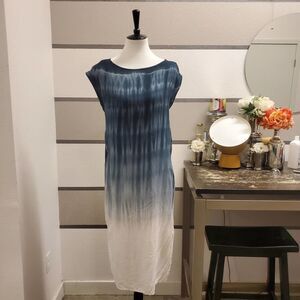 Cloth & Stone Ombre Tie-Dye Side Slit Dress Sz XS